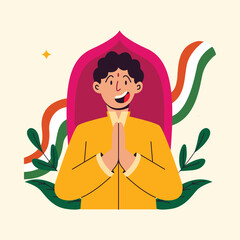 Indian republic day concept illustration