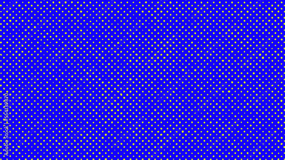 Wall mural led screen. pixel textured display. digital blue background with yellow dots. lcd monitor. color ele