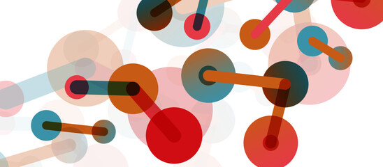 Network concept abstract background. Dots connection. Big data idea. Business template for wallpaper, banner, background or landing