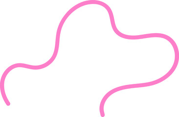 Abstract squiggly line bold shape