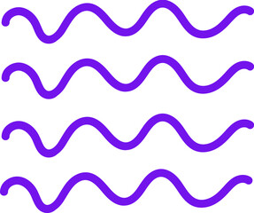 Abstract waves shape illustration