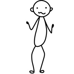 Cute Stick Figure Cartoon