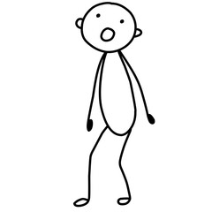 Cute Stick Figure Cartoon