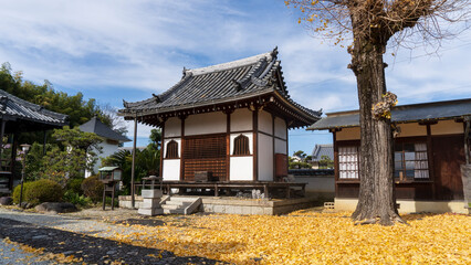 向原寺の薬師堂／推古天皇の豊浦(toyura)宮跡・豊浦(toyura)寺跡／日本奈良県明日香村
