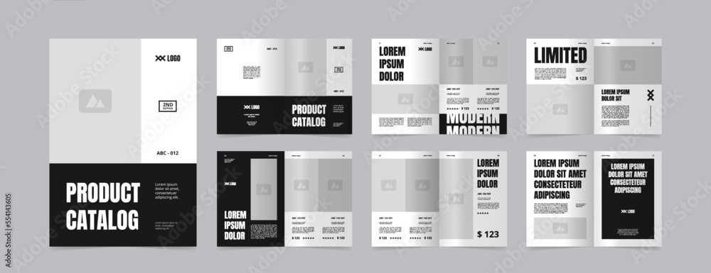 Canvas Prints modern a4 product catalog design template