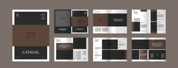 modern a4 product catalog design template - obrazy, fototapety, plakaty