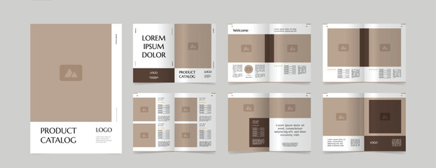 modern a4 product catalog design template