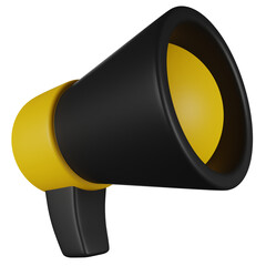 Megaphone 3D Illustration