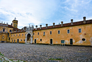 Fototapeta na wymiar the Certosa Padula or San Lorenzo Italy