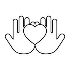 Obraz premium Care, charity, donation icon