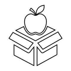 Charity, donation, food icon