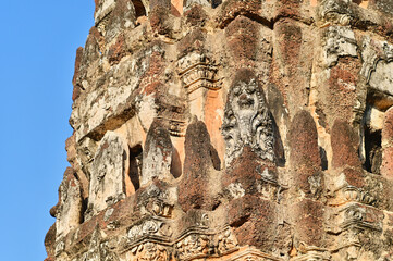 Facade of Wat Phra Phai Luang in Sukhothai Province
