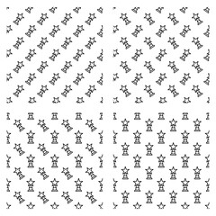Fototapeta premium collection of trophy pattern for web and background also printable