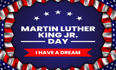 Background Martin Luther King JR. Day for banners, greeting cards and more