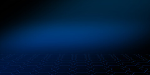 Abstract blue background with lines graphic, blank text space for backgrounds, banners, online media, design presentation.