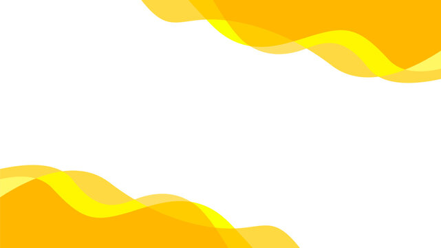 Yellow Wavy Liquid Background Vector Stock