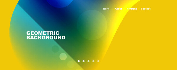 Geometric flowing shapes abstract background. Vector Illustration For Wallpaper, Banner, Background, Card, Book Illustration, landing page