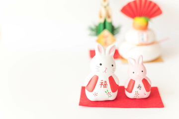 卯年のお正月イメージ