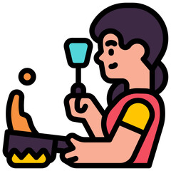 cooking filled outline icon