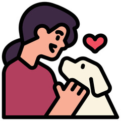 pet filled outline icon