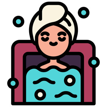 recommend clip art: bathing filled outline icon