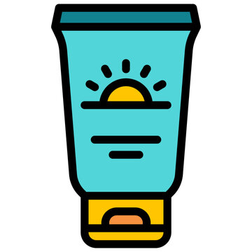 recommend clip art: sunscreen filled outline icon