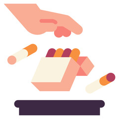 cigarette flat icon