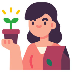 plant flat icon