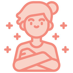 positive two tone icon