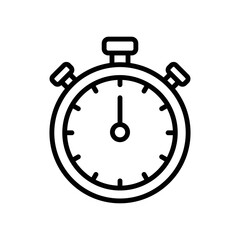 stopwatch icon vector design template in white background