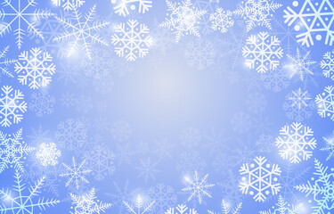 Fototapeta na wymiar Winter Snowflakes Background