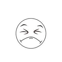 
Gambar datar wajah lucu Trendy 