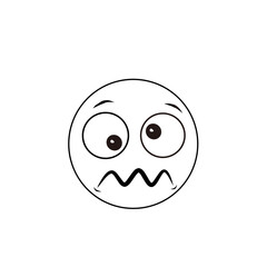 
Gambar datar wajah lucu Trendy 