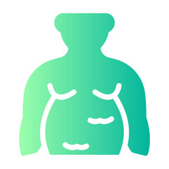 Fototapeta premium obesity gradient icon