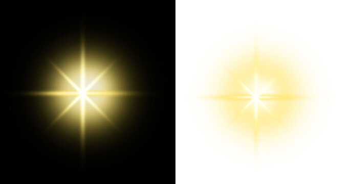 yellow star light for christmas tree