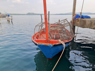 Artisanal fisheries boat with gear equipment