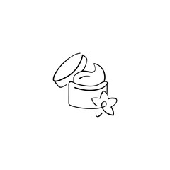 Body Scrub Line Style Icon Design