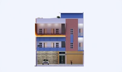 AzaLiving 2 boarding house with a modern architectural style