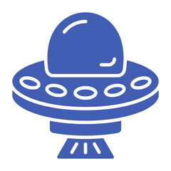 Fototapeta premium Ufo Multicolor Glyph Icon