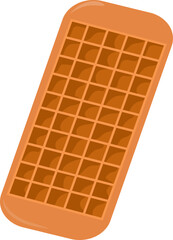 frozen ice cube tray color icon vector. frozen ice cube tray sign. isolated symbol illustration