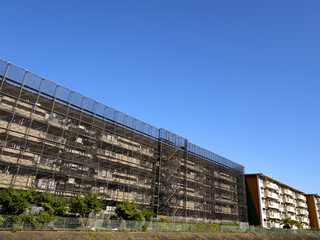 Fototapeta premium 改修工事中の集合住宅