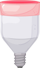 wireless smart light bulb cartoon. wireless smart light bulb sign. isolated symbol vector illustration