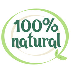 Organic eco natural bio vegan sticker label logo icon. Logo with a pattern of green leaves. Ecological products. Stickers of eco-friendly products. Vector illustration of vegan organic food icons