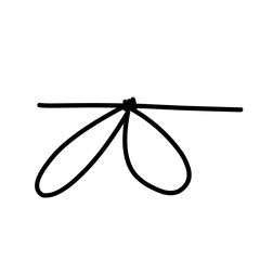 Rope Bow Hand Drawn Illustration