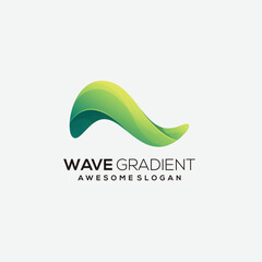wave icon gradient colorful