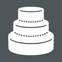 Cake wedding quality vector illustration cut