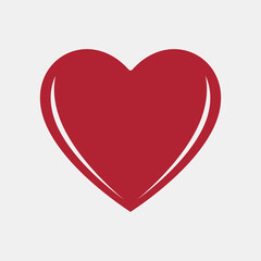 Heart icon valentine day quality vector illustration cut