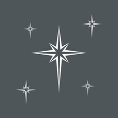 Obraz premium Star north quality vector illustration cut