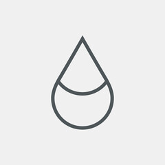 Water drop droplet raindrop icon illustration cut