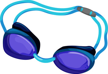 swim pool goggles cartoon. swim pool goggles sign. isolated symbol vector illustration
